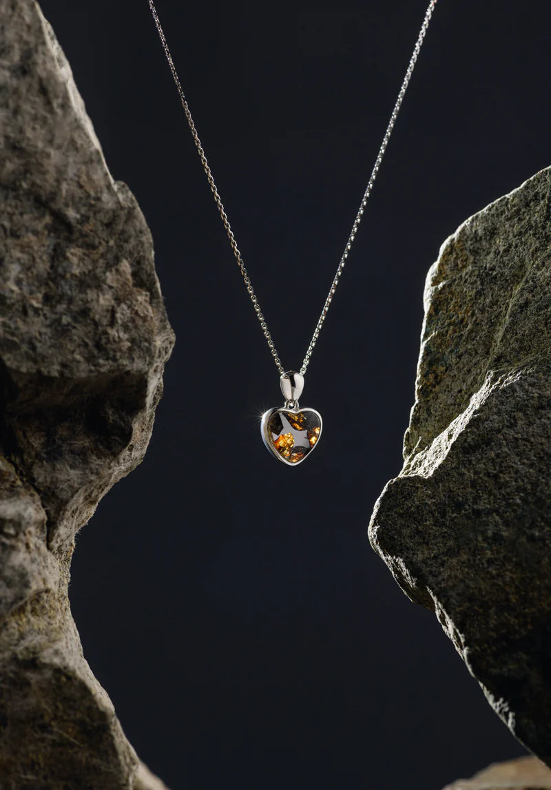 Sericho Meteorite Heart Pendant