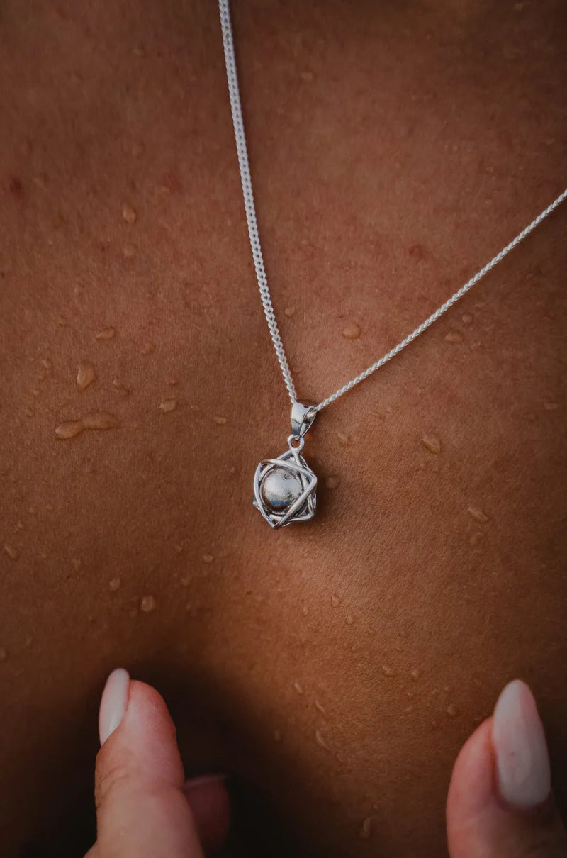 Shooting Star Pendant with Muonionalusta Meteorite