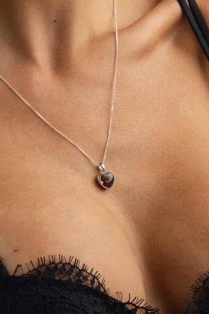 Sericho Meteorite Heart Pendant