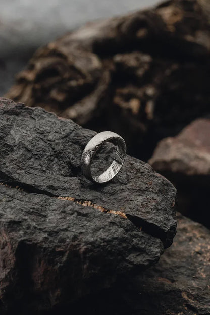 Muonionalusta Solid Meteorite Ring