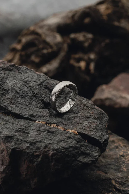 Muonionalusta Solid Meteorite Ring